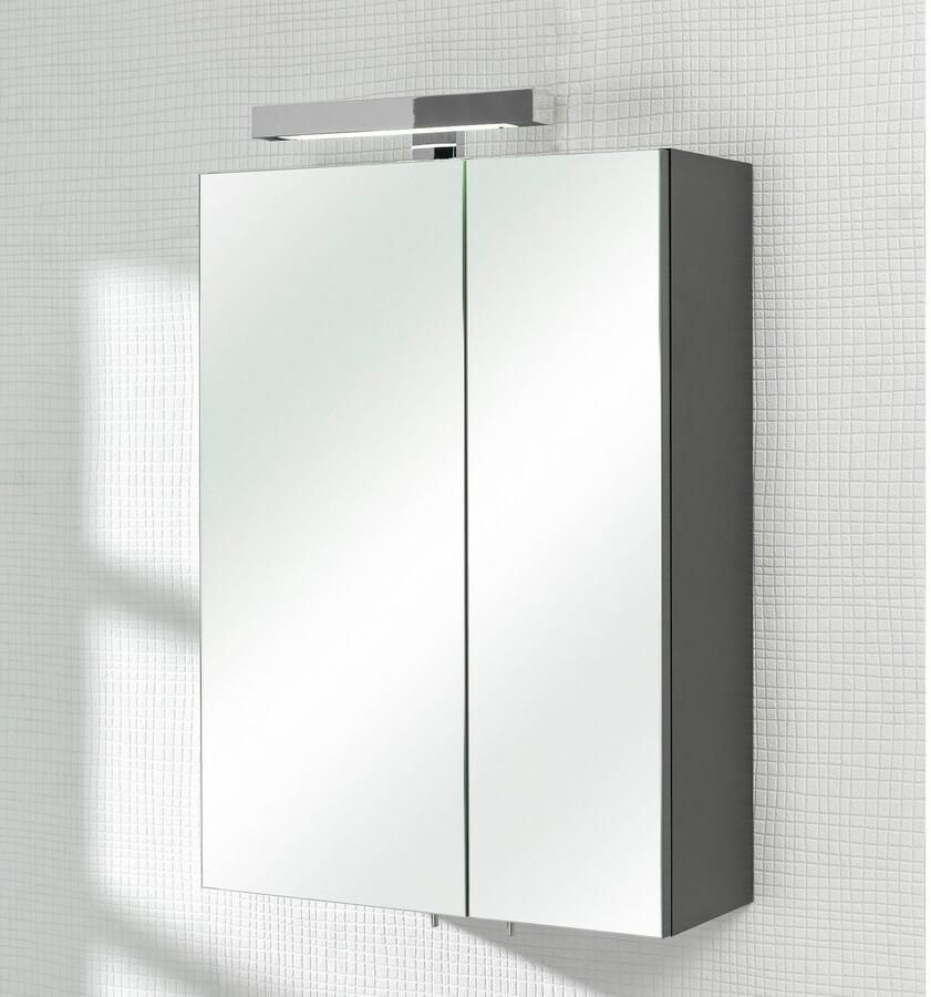 Saphir Spiegelkast Quickset 311 badkamermeubel 2 spiegeldeuren 2 planken 50 cm breed