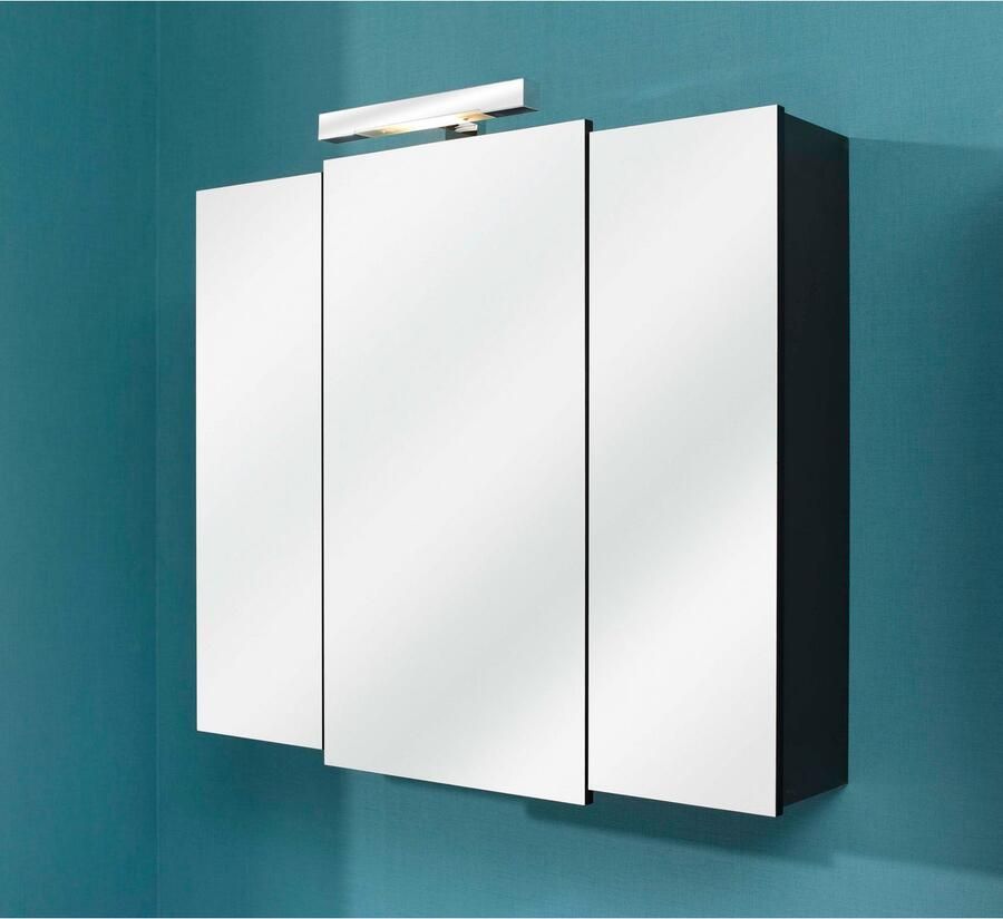 Saphir Spiegelkast Quickset 311 badkamermeubel 3 spiegeldeuren 6 planken 83 cm breed - Foto 3