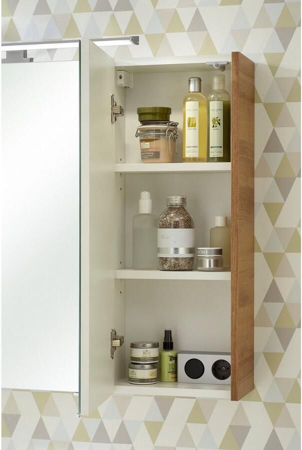 Saphir Spiegelkast Quickset 362 Badkamermeubel 3 spiegeldeuren 6 planken 100 cm breed - Foto 7