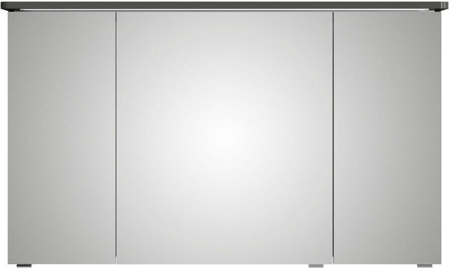 Saphir Spiegelkast Serie 4005 badkamer spiegelkast incl. LED-kransverlichting Badkast 120 cm breed 3 deuren 6 glazen legplanken incl. deurdemper - Foto 7