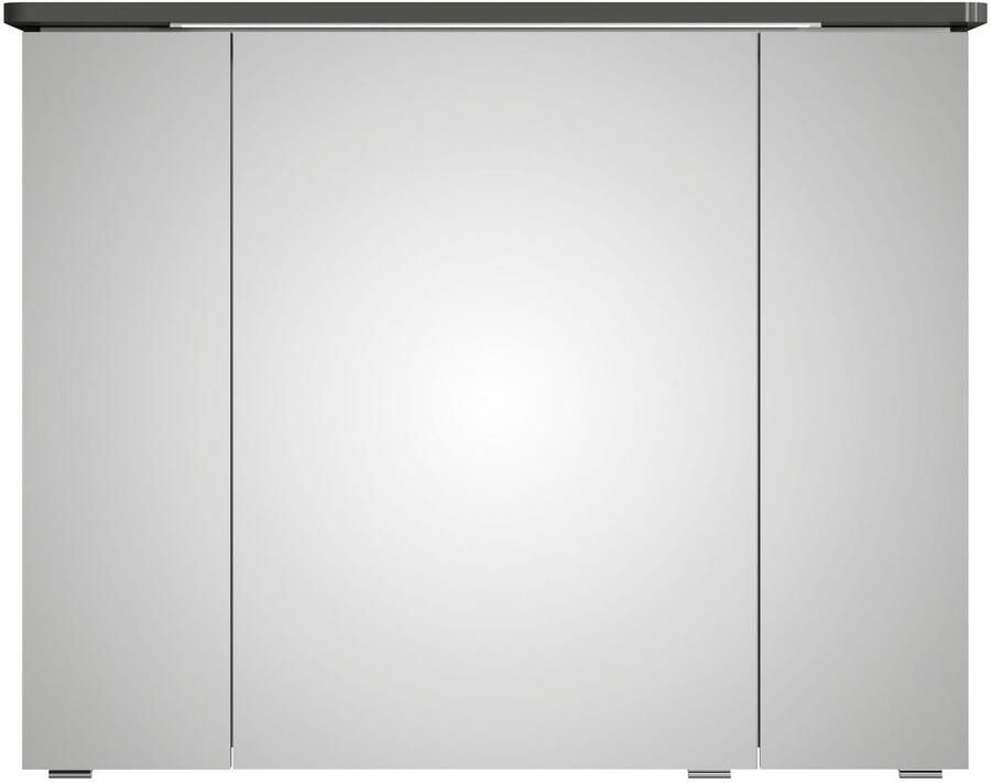 Saphir Spiegelkast Serie 4005 badkamer spiegelkast incl. LED-kransverlichting Badkast 90 cm breed 3 deuren 6 glazen legplanken incl. deurdemper - Foto 3