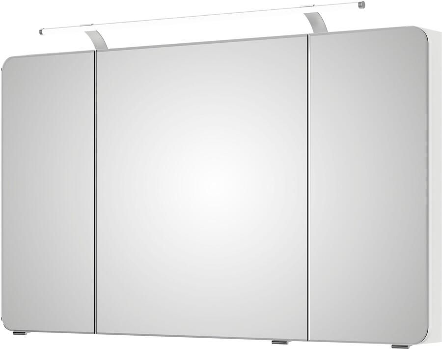 Saphir Spiegelkast Serie 4005 badkamer spiegelkast incl. LED-opbouwlamp Badkast 120 cm breed 3 deuren 6 glazen legplanken incl. deurdemper - Foto 6