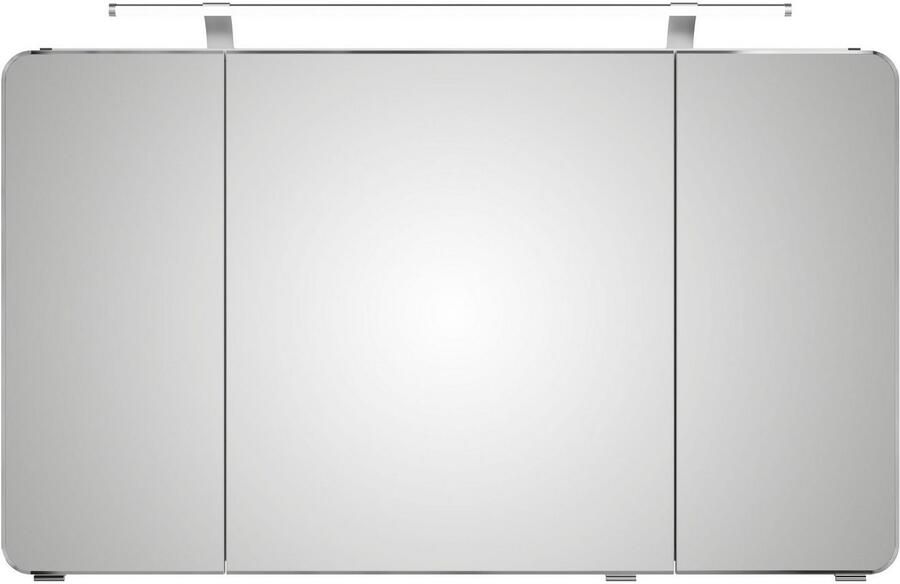 Saphir Spiegelkast Serie 4005 badkamer spiegelkast incl. LED-opbouwlamp Badkast 120 cm breed 3 deuren 6 glazen legplanken incl. deurdemper - Foto 5