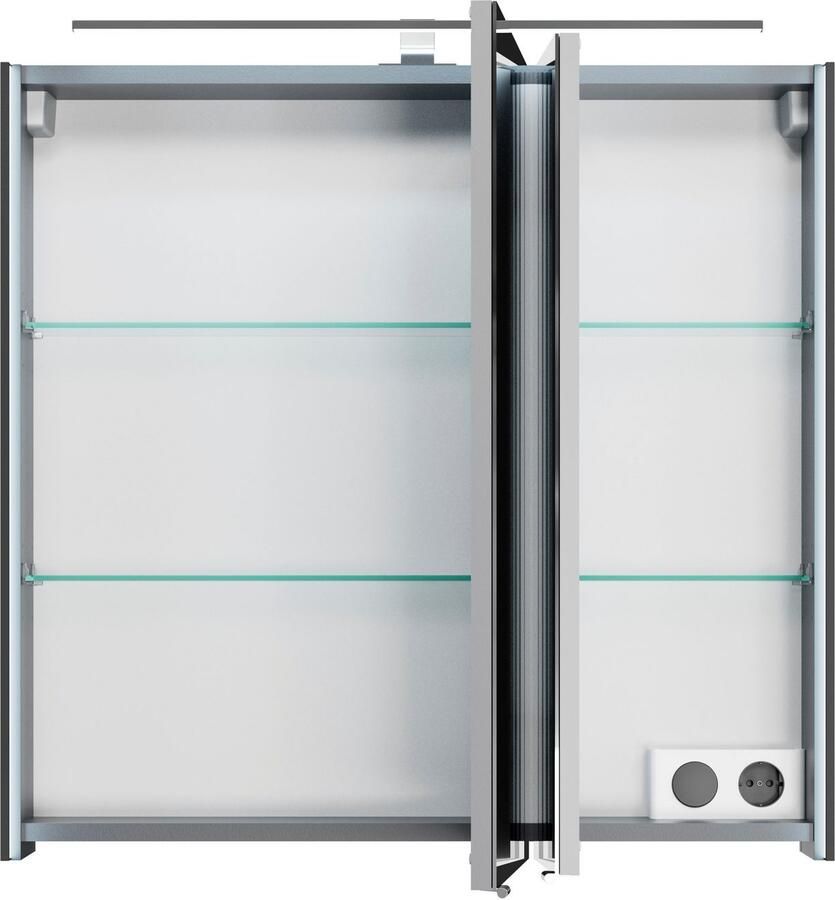 Saphir Spiegelkast Serie 7045 badkamer-spiegelkast inclusief ledverlichting 2 deuren - Foto 2