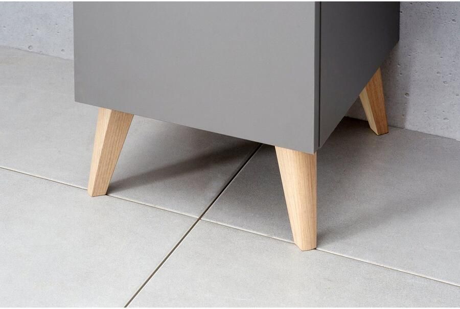 Saphir Voet Quickset pootstel set van 2 meubelpoten in houtlook 12 cm hoog Meubelpoten van kunststof 2 stuks badmeubelvoeten voeten voor meubels (2 stuks) - Foto 3