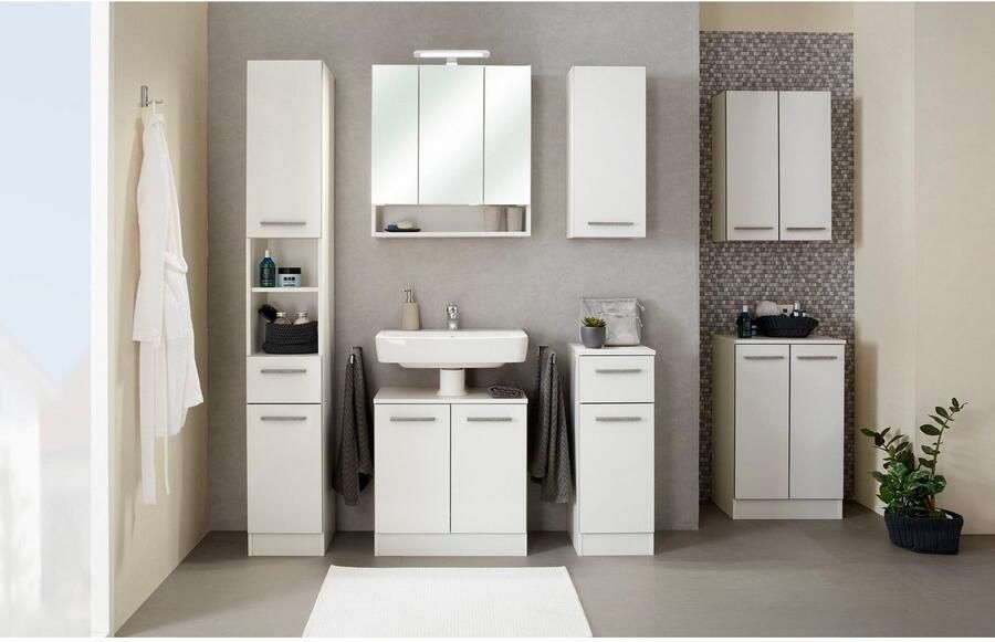 Saphir Hangend kastje Quickset 953 wand-badkamerkast 30 cm breed met 1 deur en 2 legplanken - Foto 2