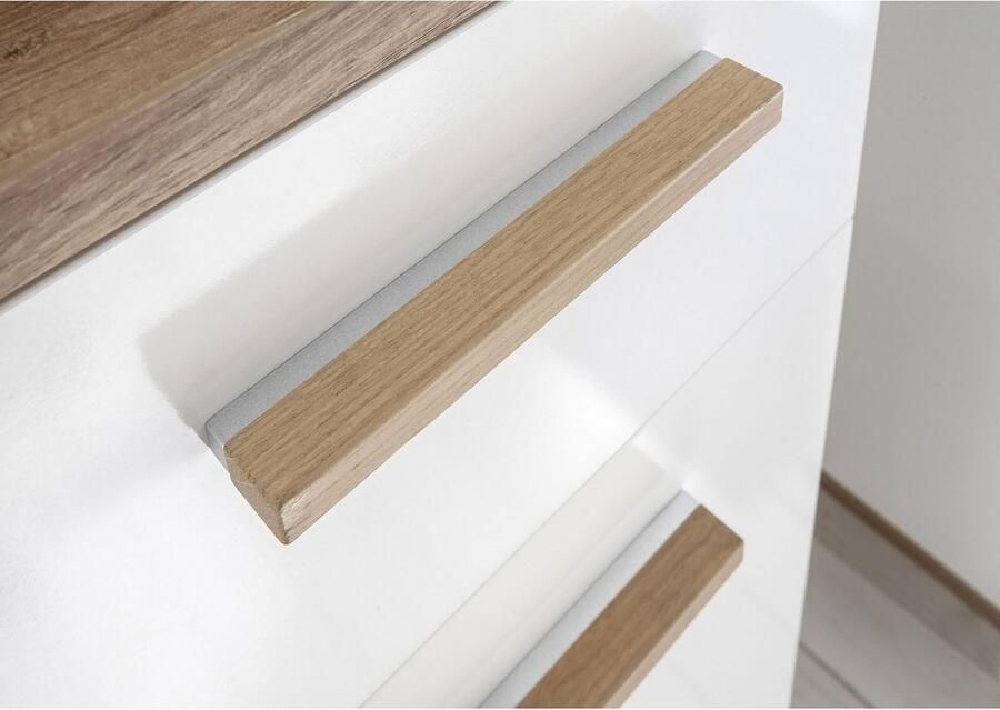 Saphir Hoge kast Quickset badkamermeubel 35 5 cm breed 2 deuren 1 lade - Foto 2