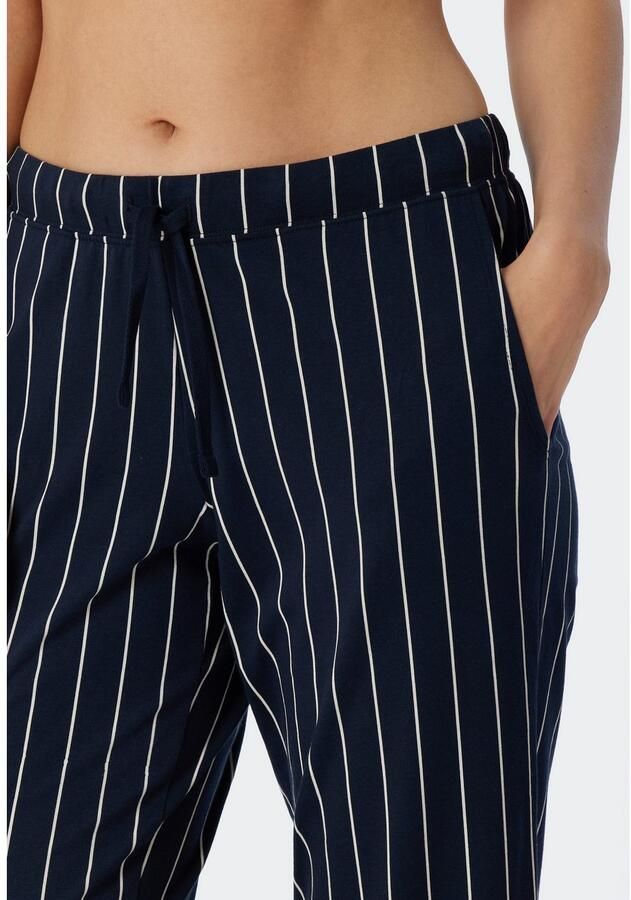 Schiesser 3 4 broek Mix + Relax zijzakken strikband