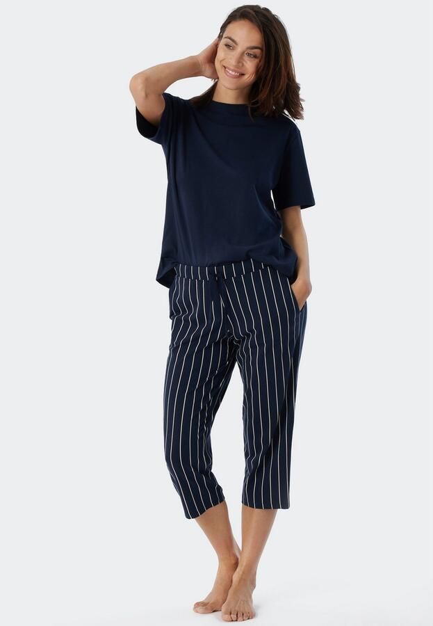 Schiesser 3 4 broek Mix + Relax zijzakken strikband - Foto 4