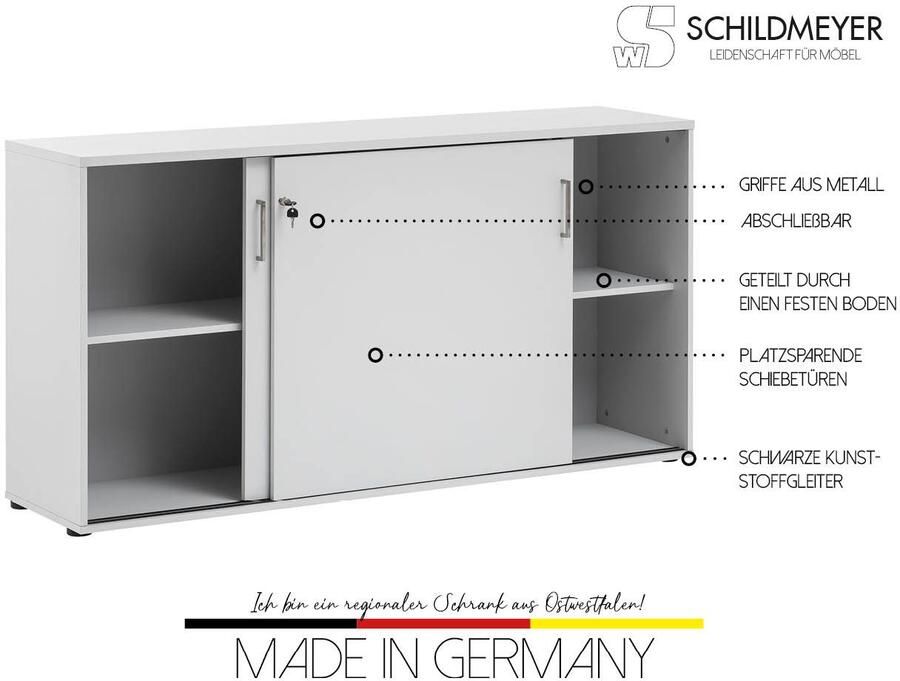 Schildmeyer Archiefkast Serie 1500 made in Germany afsluitbare ladekast afmetingen (lxbxh): 160 2 x 41 x 84 2 cm made in germany