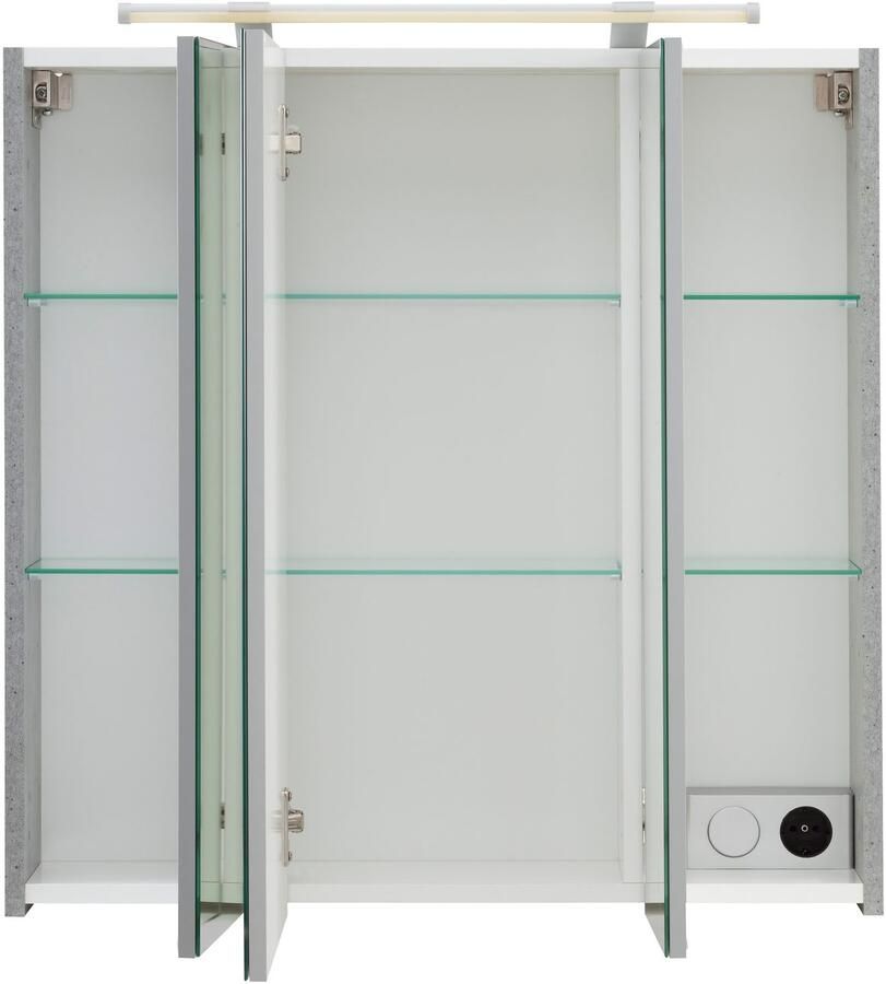 Schildmeyer Spiegelkast Dorina met in hoogte verstelbare glazen planken Made in Germany - Foto 3