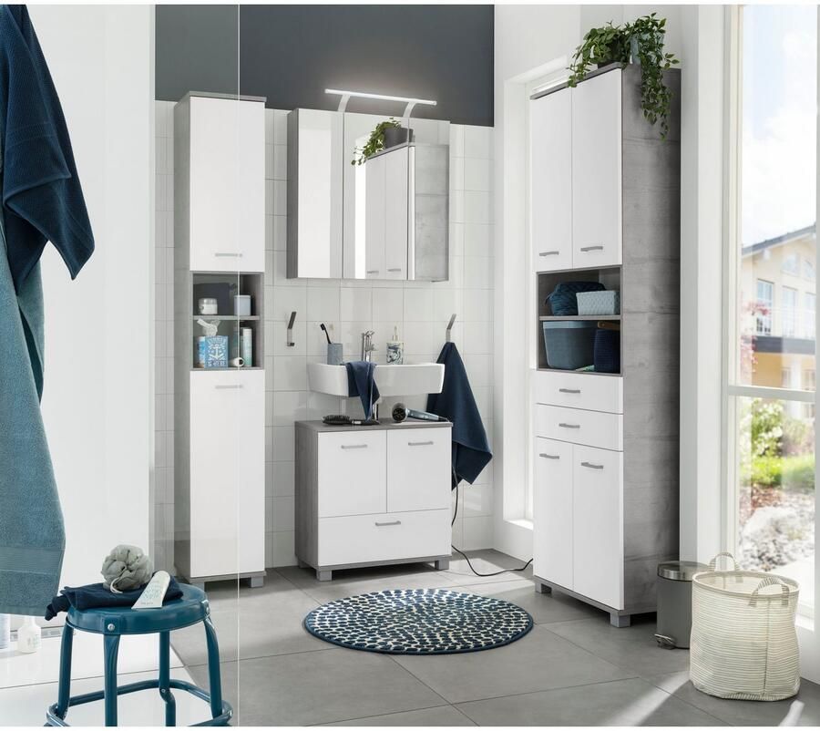 Schildmeyer Spiegelkast Dorina met in hoogte verstelbare glazen planken Made in Germany - Foto 4