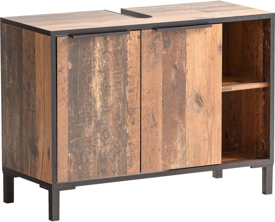 Schildmeyer Wastafelonderkast Jaap 79 cm In old style dark decor met softclose-scharnieren - Foto 3