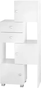 Schildmeyer Schuifkast Bozen Breedte 38-68 cm badkamerrekje met 3 deuren & 2 laden