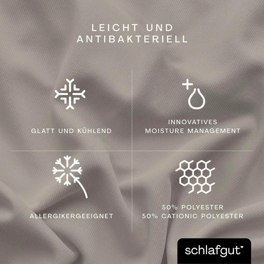 Schlafgut Hoeslaken Cool Contact 100% gekamd microvezel (1 stuk)