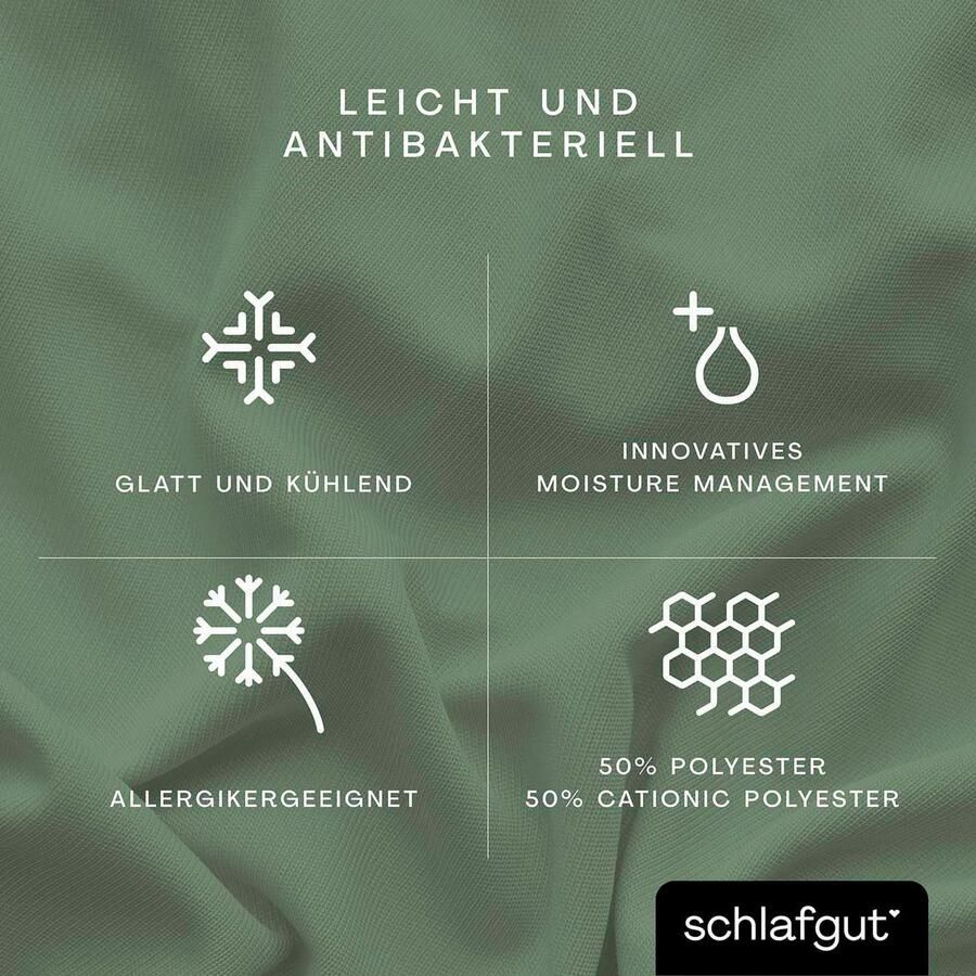 Schlafgut Hoeslaken Cool Contact 100% gekamd microvezel (1 stuk)