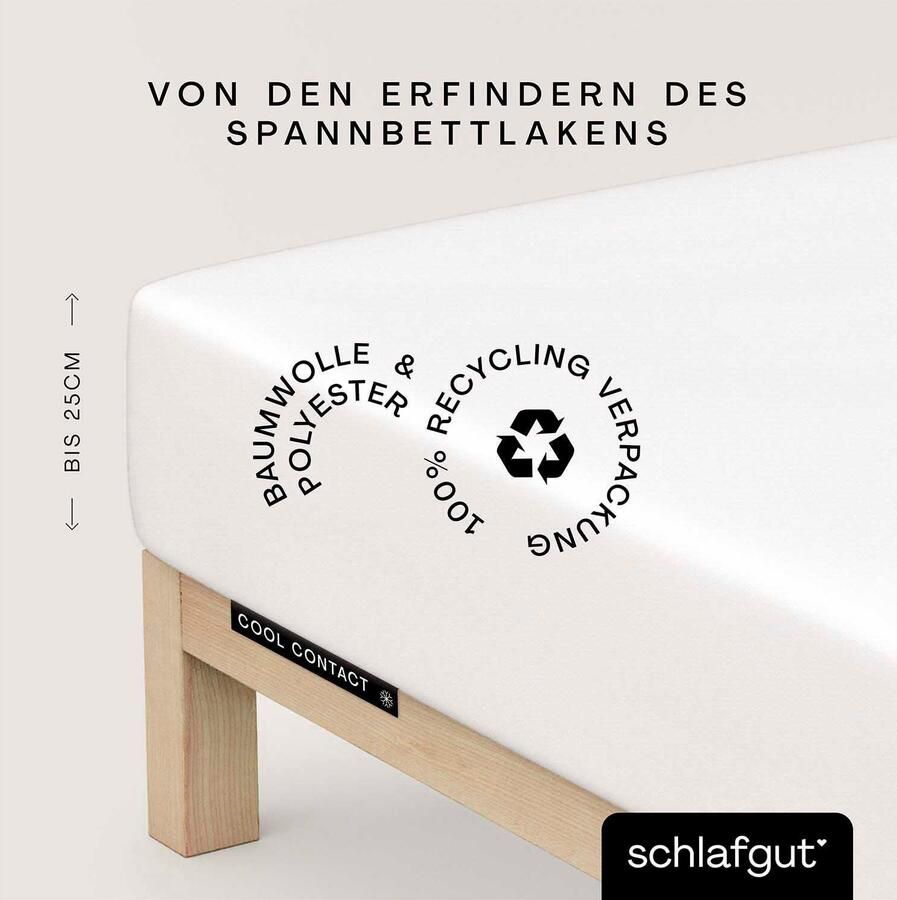 Schlafgut Hoeslaken Cool Contact 100% gekamd microvezel (1 stuk) - Foto 6