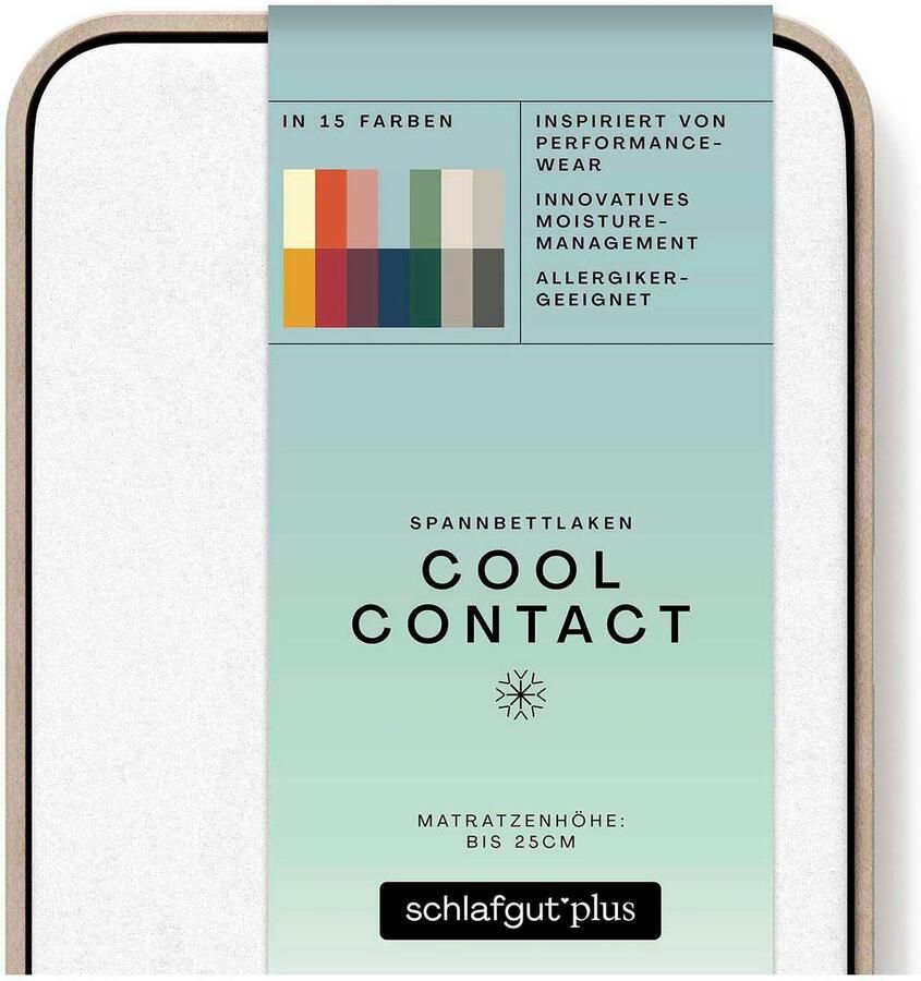 Schlafgut Hoeslaken Cool Contact 100% gekamd microvezel (1 stuk) - Foto 7