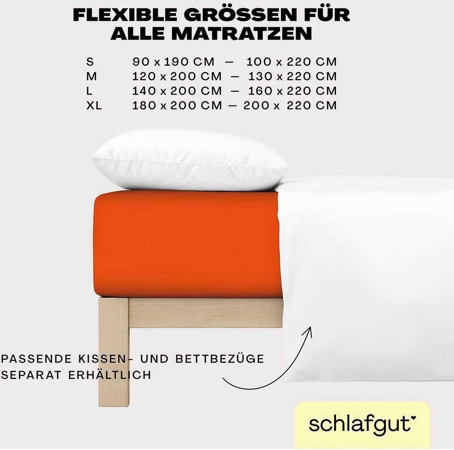 Schlafgut Hoeslaken EASY jersey elastaan MADE IN GREEN by OEKO-TEX (1 stuk) - Foto 7