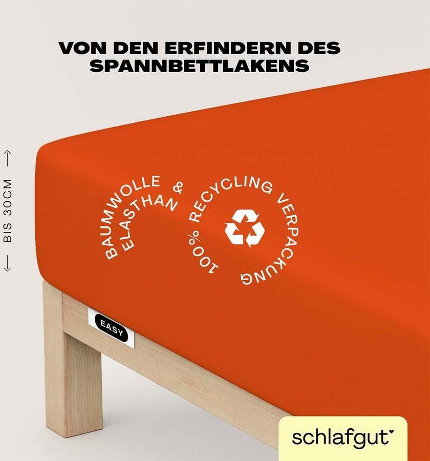 Schlafgut Hoeslaken EASY jersey elastaan MADE IN GREEN by OEKO-TEX (1 stuk) - Foto 13