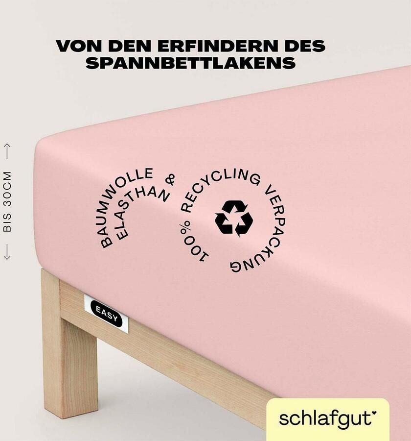 Schlafgut Hoeslaken EASY jersey elastaan MADE IN GREEN by OEKO-TEX (1 stuk) - Foto 12