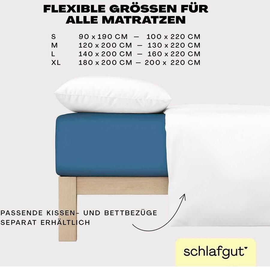 Schlafgut Hoeslaken EASY jersey elastaan MADE IN GREEN by OEKO-TEX (1 stuk) - Foto 6