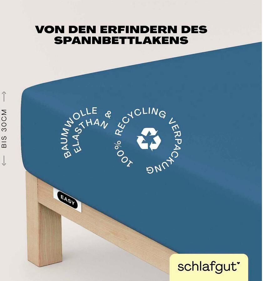 Schlafgut Hoeslaken EASY jersey elastaan MADE IN GREEN by OEKO-TEX (1 stuk) - Foto 12