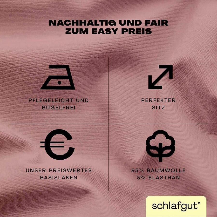 Schlafgut Hoeslaken EASY jersey elastaan MADE IN GREEN by OEKO-TEX (1 stuk) - Foto 5