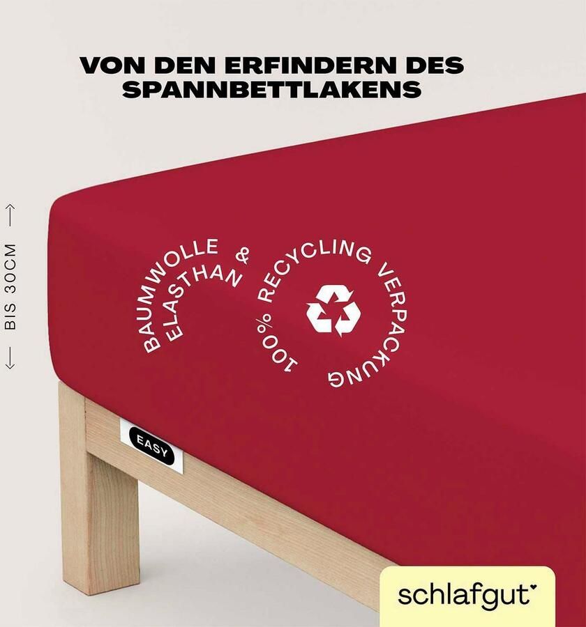 Schlafgut Hoeslaken EASY jersey elastaan MADE IN GREEN by OEKO-TEX (1 stuk) - Foto 13