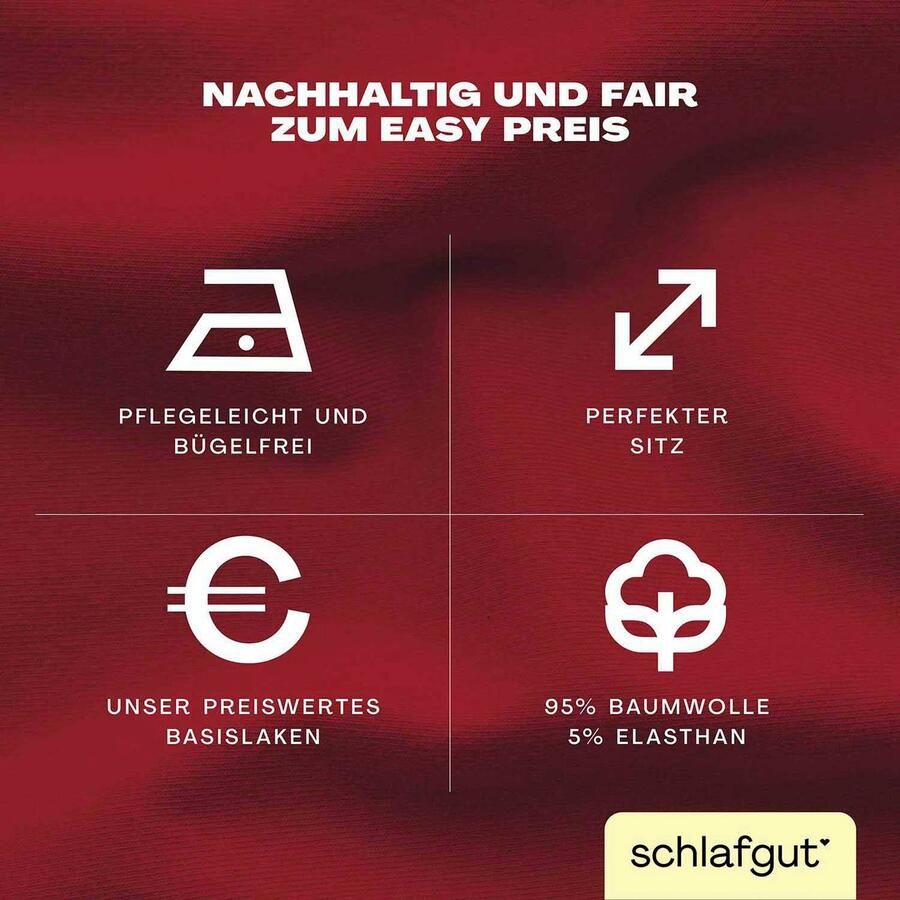 Schlafgut Hoeslaken EASY jersey elastaan MADE IN GREEN by OEKO-TEX (1 stuk) - Foto 5