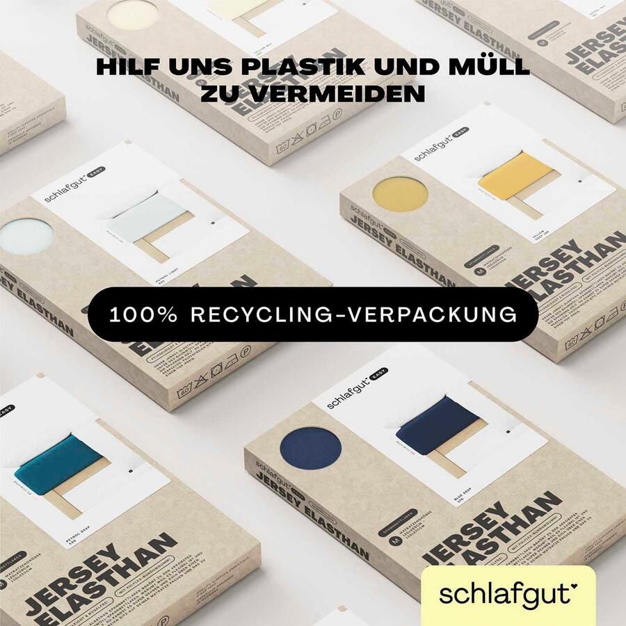 Schlafgut Hoeslaken EASY jersey elastaan MADE IN GREEN by OEKO-TEX (1 stuk) - Foto 15