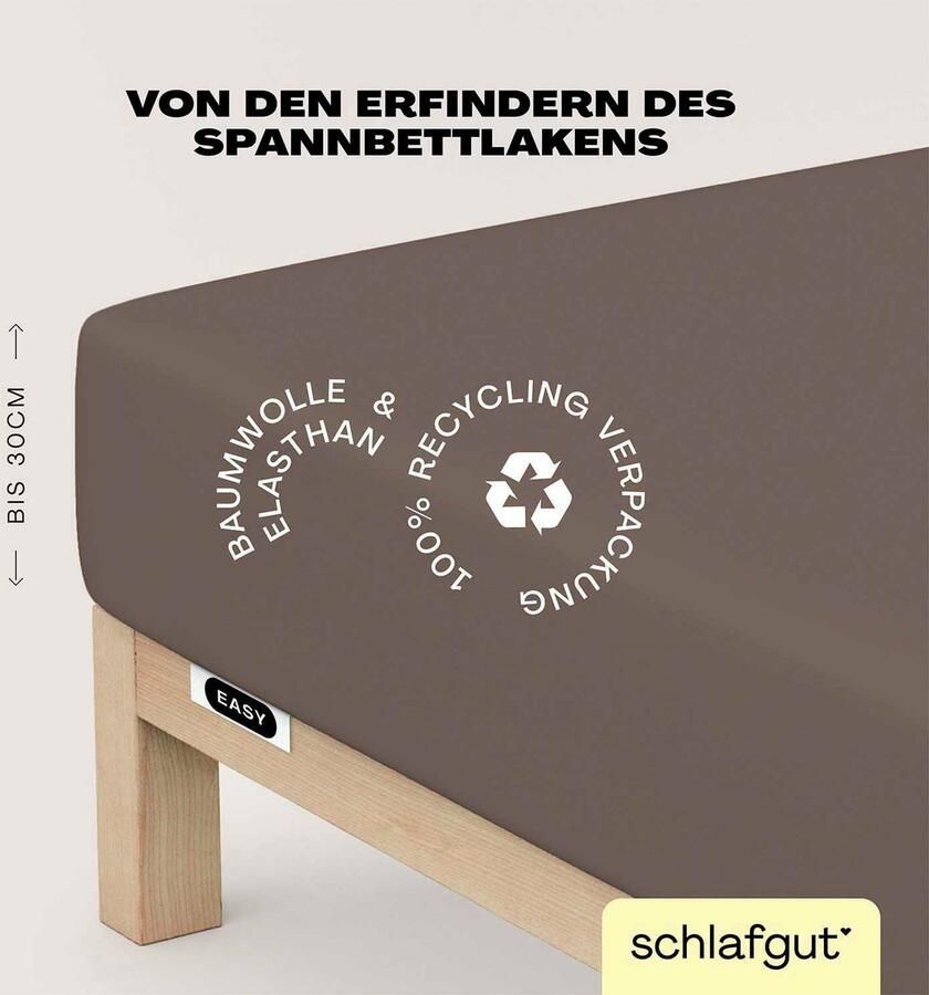 Schlafgut Hoeslaken EASY jersey elastaan MADE IN GREEN by OEKO-TEX (1 stuk) - Foto 12