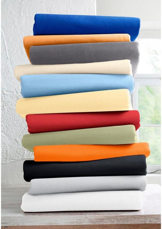 Schlafgut Hoeslaken Mako-jersey van 100% katoen bedlakens voor matrassen tot 20 cm hoogte in 90x200 140x200 of 180x200 cm (1 stuk) - Foto 2