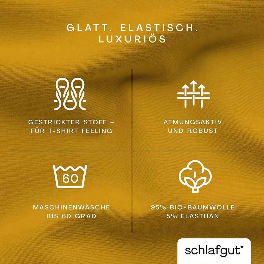 Schlafgut Hoeslaken Premium Zero Waste verpakking PREMIUM kwaliteit (1 stuk) - Foto 2