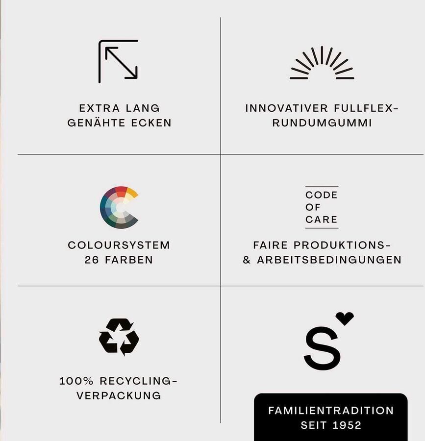 Schlafgut Hoeslaken Premium Zero Waste verpakking PREMIUM kwaliteit (1 stuk) - Foto 7