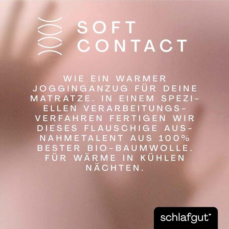 Schlafgut Hoeslaken Soft Contact 100% bio katoen (1 stuk) - Foto 2