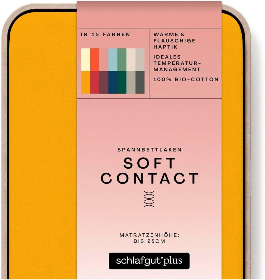 Schlafgut Hoeslaken Soft Contact 100% bio katoen (1 stuk) - Foto 9