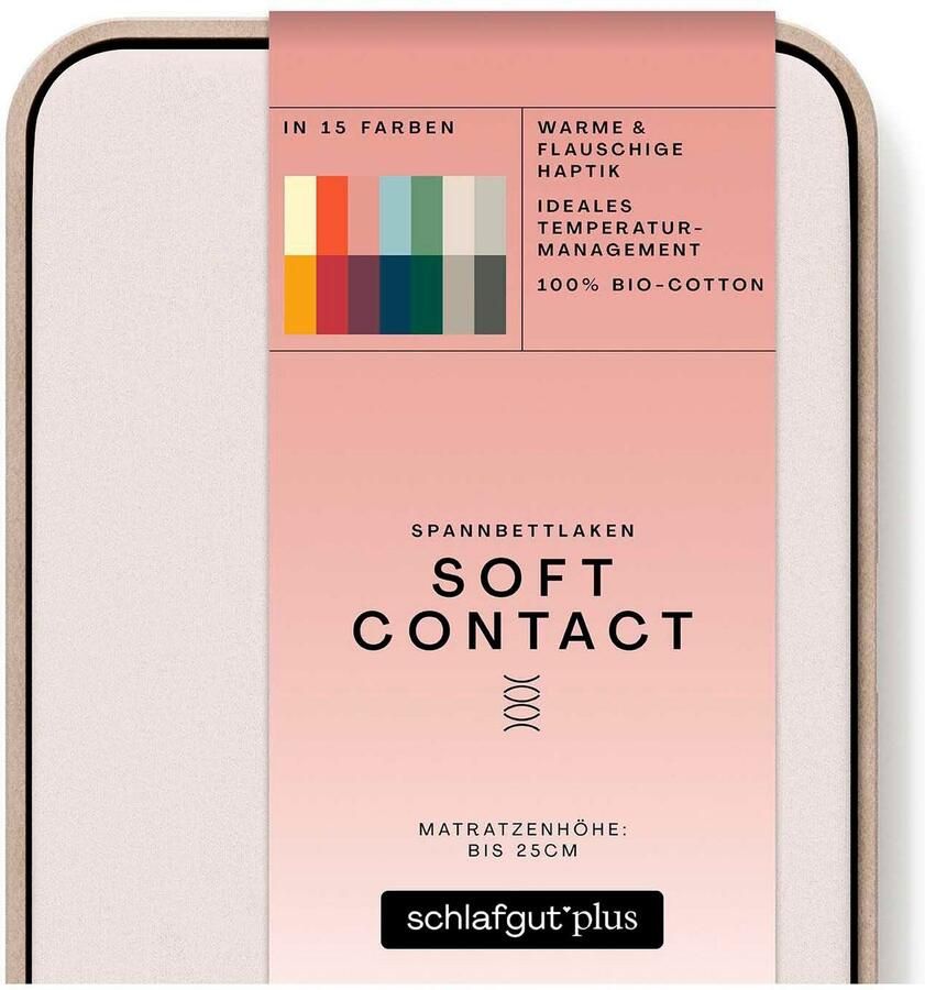Schlafgut Hoeslaken Soft Contact 100% bio katoen (1 stuk) - Foto 9