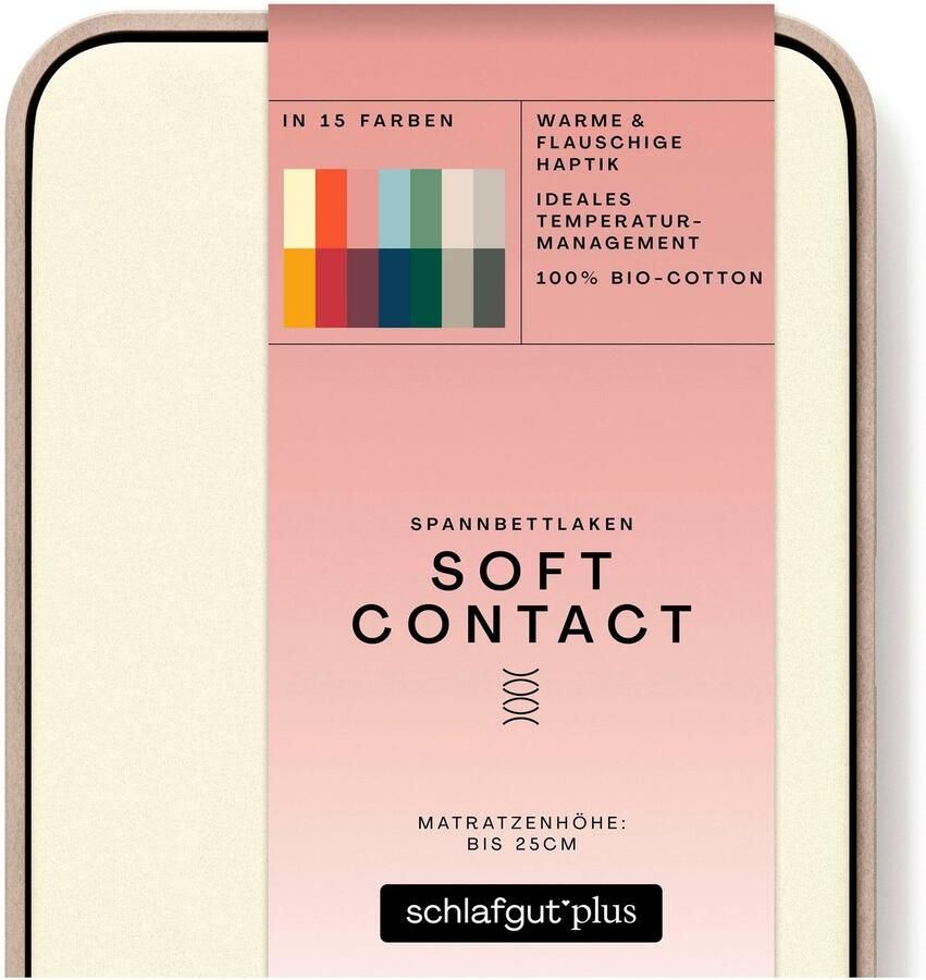 Schlafgut Hoeslaken Soft Contact 100% bio katoen (1 stuk) - Foto 7