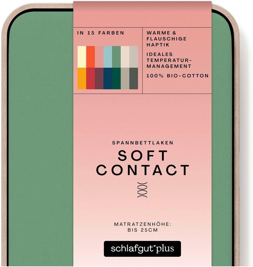 Schlafgut Hoeslaken Soft Contact 100% bio katoen (1 stuk) - Foto 7