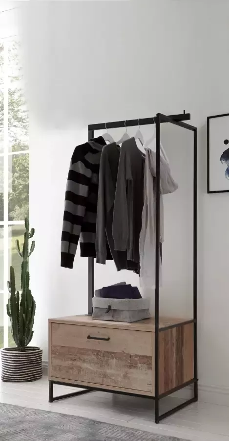 Emob Vestiaire Kemar 76cm old style Slaapkamerkasten Bruin Metaal; Spaanplaat Slaapkamerkasten Op voorraad