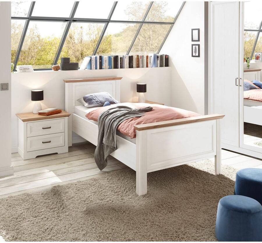 Schlafkontor Bedframe Jasmin II in landelijke stijl - Foto 2