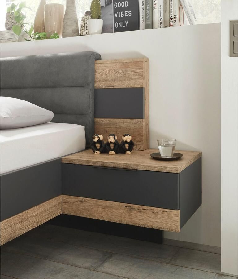 Schlafkontor Bedframe LINEA incl. 2 nachtkastjes