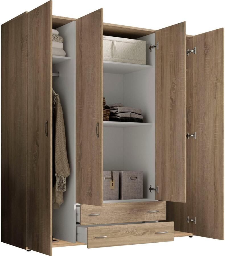 Schlafkontor Draaideurkast Base kledingkast Joe garderobekast waskast bega kast slaapkamer bestseller in 3 breedtes en 2 kleuren - Foto 6