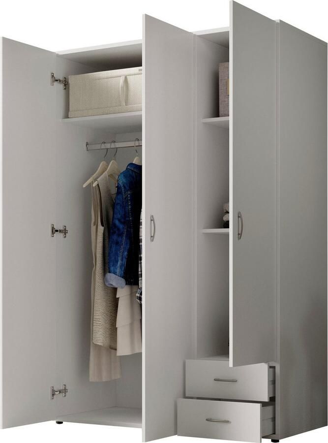 Schlafkontor Draaideurkast Base kledingkast Joe garderobekast waskast bega kast slaapkamer bestseller in 3 breedtes en 2 kleuren - Foto 5