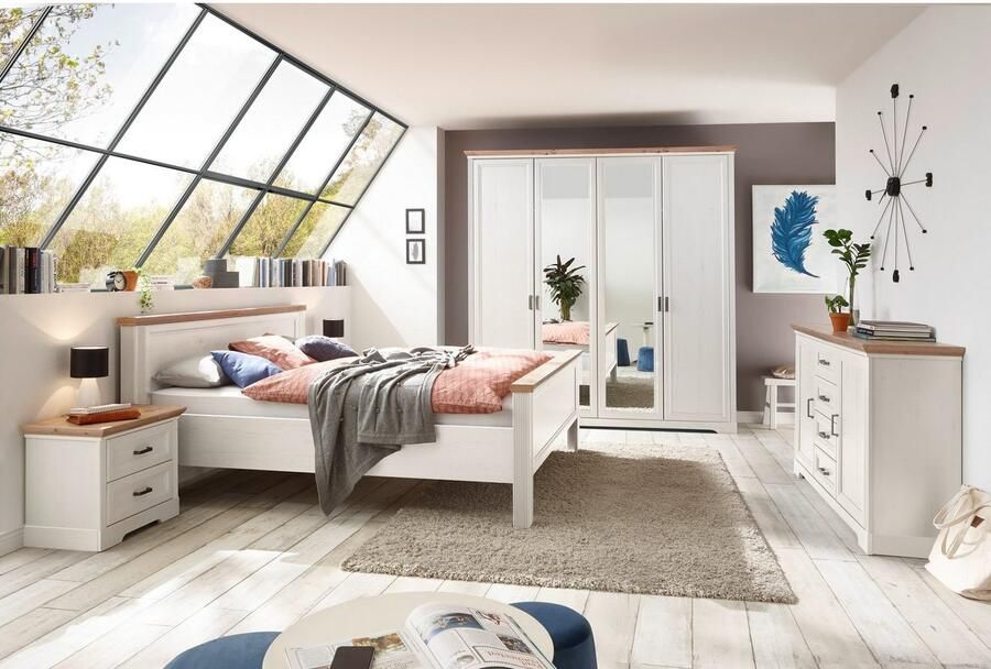 Schlafkontor Bedframe Jasmin II in landelijke stijl - Foto 3