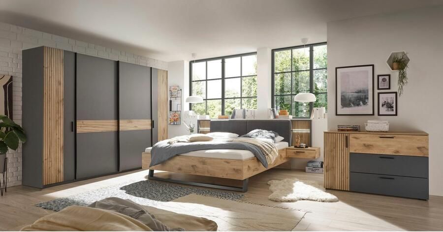 Schlafkontor Ledikant Daria bed met gestoffeerde hoofdeinde - Foto 12