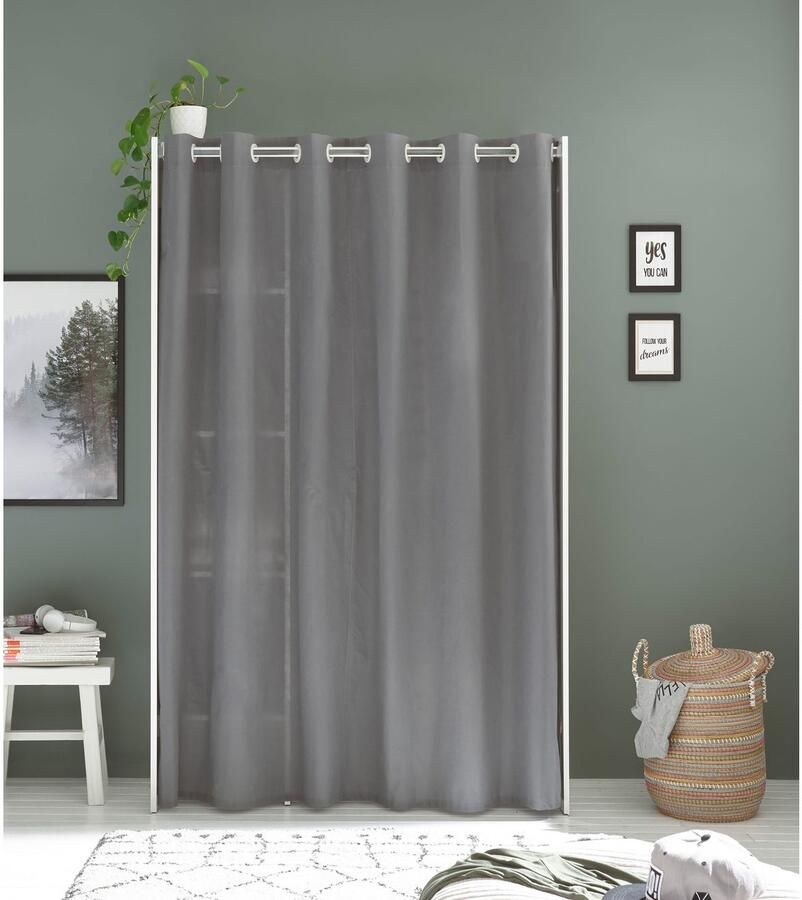 Schlafkontor Kledingkast Jenke kledingkast slaapkamerkast op wielen BESTSELLER Multifunctionele kledingkast met moderne gordijngarderobe - Foto 7