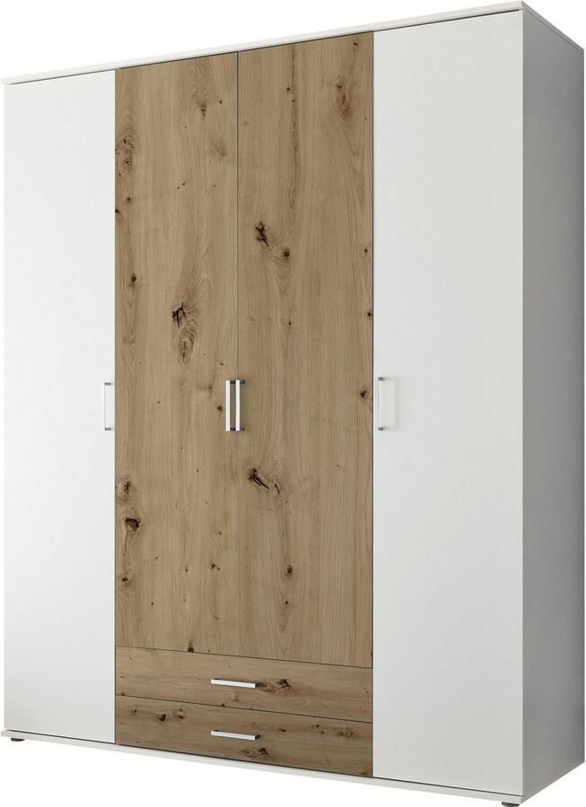 Schlafkontor Kledingkast Marburg bestseller kast garderobe met lades Slaapkamerkast in topkwaliteit in 2 breedtes - Foto 6