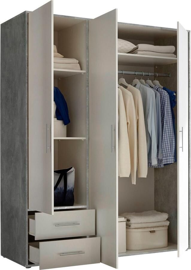 Power+ Pol Power Valencia kledingkast laminaat 3 deuren 155x195x60 cm - Foto 6